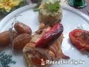 Töltött csirkemell baconbe tekerve – 2. kép