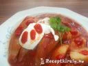 Töltött paprika chilis paradicsomszószban – 1. kép