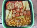 Töltött paprika és paradicsom paradicsomszószban – 2. kép