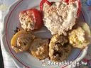 Túróval töltött paprika paradicsom krumpli – 2. kép
