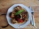 Túróval töltött zöldségek bacon-ben – 3. kép