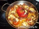 Túróval töltött zöldségek bacon-ben – 2. kép