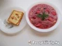 Vörösboros mazsolás görögdinnye leves pirított mogyorós toasttal – 2. kép