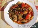 Vörösboros ratatouille kolbásszal – 2. kép
