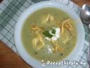 Zöldborsó-krémleves sonkás tortellinivel – 4. kép