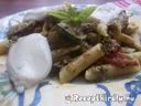 Zöldséges pestos tészta mozzarellával – 3. kép