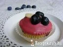 Áfonyás-fehércsokis cupcake – 2. kép