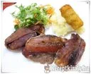 Baconbe göngyölt fűszeres pulykamáj – 4. kép