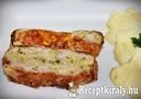 Baconbe göngyölt sajtos pulykamell – 2. kép
