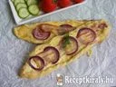 Baconos-lilahagymás kelt tészta csónakok – 4. kép