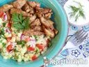 Bulgur saláta roston csirkecsíkokkal – 3. kép