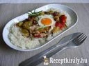 Csirkemellen sült zöldségek tojással – 2. kép