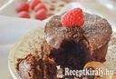 Csokis láva tortácska málnával - paleo – 2. kép