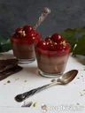 Csokis panna cotta meggyraguval – 4. kép