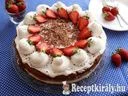 Csokoládékrémes tejszínes epertorta – 2. kép