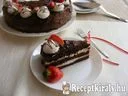 Csokoládétorta tejszínes túrókrémmel – 4. kép