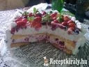 Csupa habos gyümölcsös torta – 2. kép