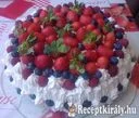 Csupa habos gyümölcsös torta – 3. kép