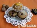 Diós-narancsos muffin, csoki darabokkal – 2. kép