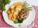 Fokhagymás aprópecsenye csíkos krumplival – 3. kép