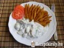 Fokhagymás-tejfölös csirkemell, steak burgonyával – 3. kép