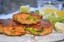 Garnélás lazac burger párolt zöldspárgával - paleo – 2. kép