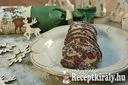 Gesztenyés meggyes keksztekercs – 1. kép