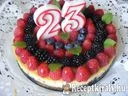 Gyümölcsös, sült sajttorta – 1. kép