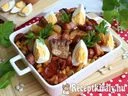 Hagymás bab serpenyős raguval – 3. kép