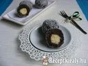 Karácsonyi kókusztöltelékes csokis golyók – 3. kép