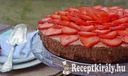 Kávés csokihabos torta eperrel - paleo – 3. kép