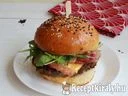 Marhaburger baconnel, házi buciban – 4. kép