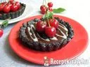 Meggyes-csokoládés mini pite, sütés nélkül – 3. kép