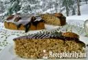 Mogyorós gesztenyés sütemény csokimázzal – 2. kép