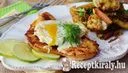 Omlós csirkemell szelet tükörtojással és kaporszósszal - paleo – 3. kép