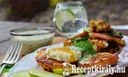 Omlós csirkemell szelet tükörtojással és kaporszósszal - paleo – 2. kép
