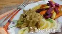Pestókrémes csirkemell, fokhagymás pirított édesburgonyával - paleo – 1. kép