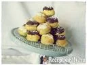Profiterol csokis és vaníliás töltelékkel – 1. kép