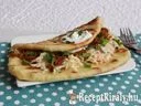 Pulled pork naan szendvics, amerikai káposztasalátával – 2. kép