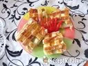 Sajtos-sonkás reggeli vagy vacsora szelet – 1. kép