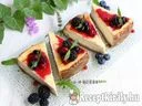 Sajttorta erdei gyümölcsös öntettel – 1. kép