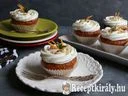 Sárgarépa muffin tejszínes túrókrémmel – 1. kép