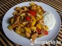Serpenyős zöldséges csirke – 2. kép