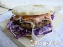 Sertés burger pitában – 1. kép