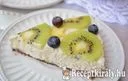 Sütés nélküli citromos sajttorta gyümölcsökkel - paleo – 1. kép