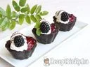 Szedres-túrókrémes Oreo kosárkák – 1. kép