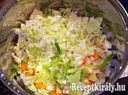 Tejes zöldségleves gazdagon, kukorica galuskával – 3. kép