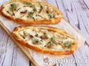 Tejfölös szalonnás galette csónak – 2. kép