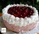 Tejszínes, meggyjoghurtos torta – 2. kép