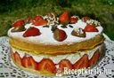 Tejszínes túrós epertorta – 1. kép
